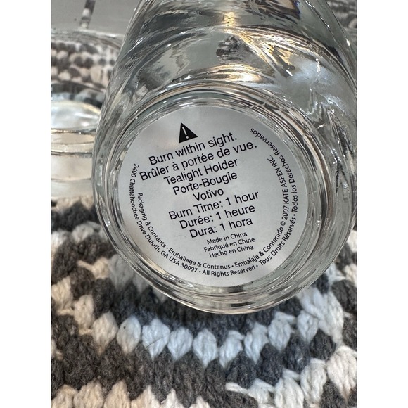 Kate Aspen frosted glass sailboat tealight candle holder -4" tall Bundle Of 5 - Picture 12 of 13